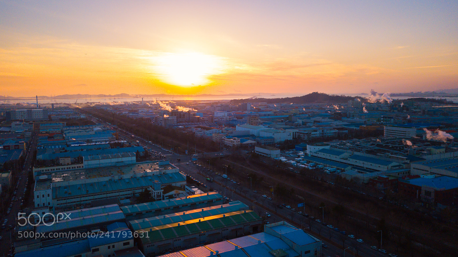 DJI FC220 sample photo. Aerial view sunset of photography