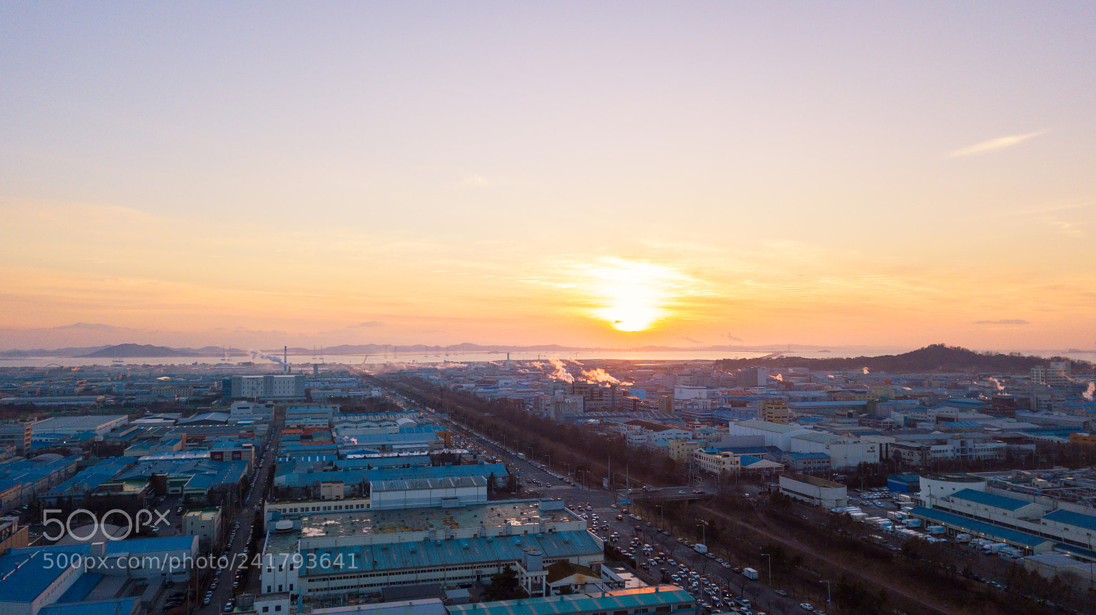 DJI FC220 sample photo. Aerial view sunset of photography