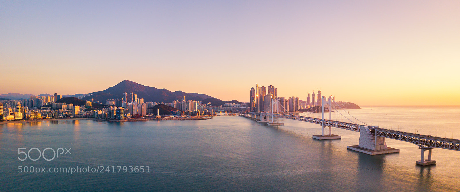 DJI FC220 sample photo. Gwangan bridge and haeundae photography