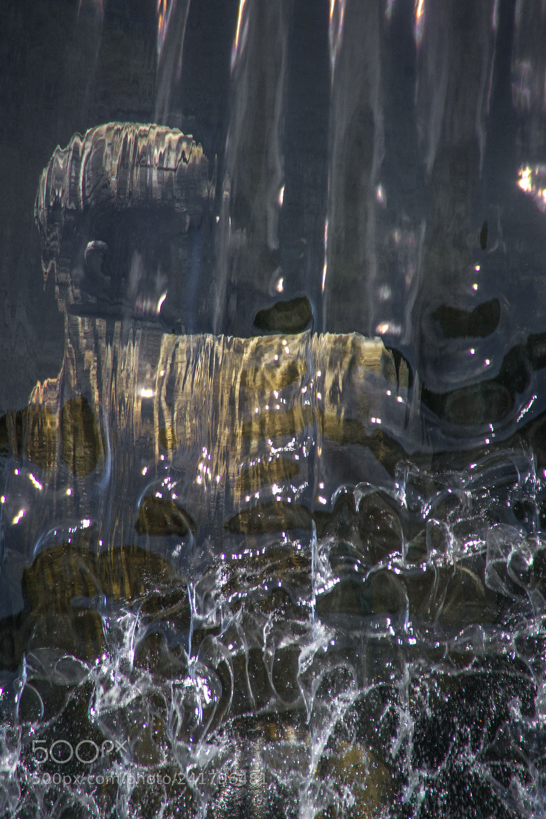 Nikon D3100 sample photo. Statue in the water photography