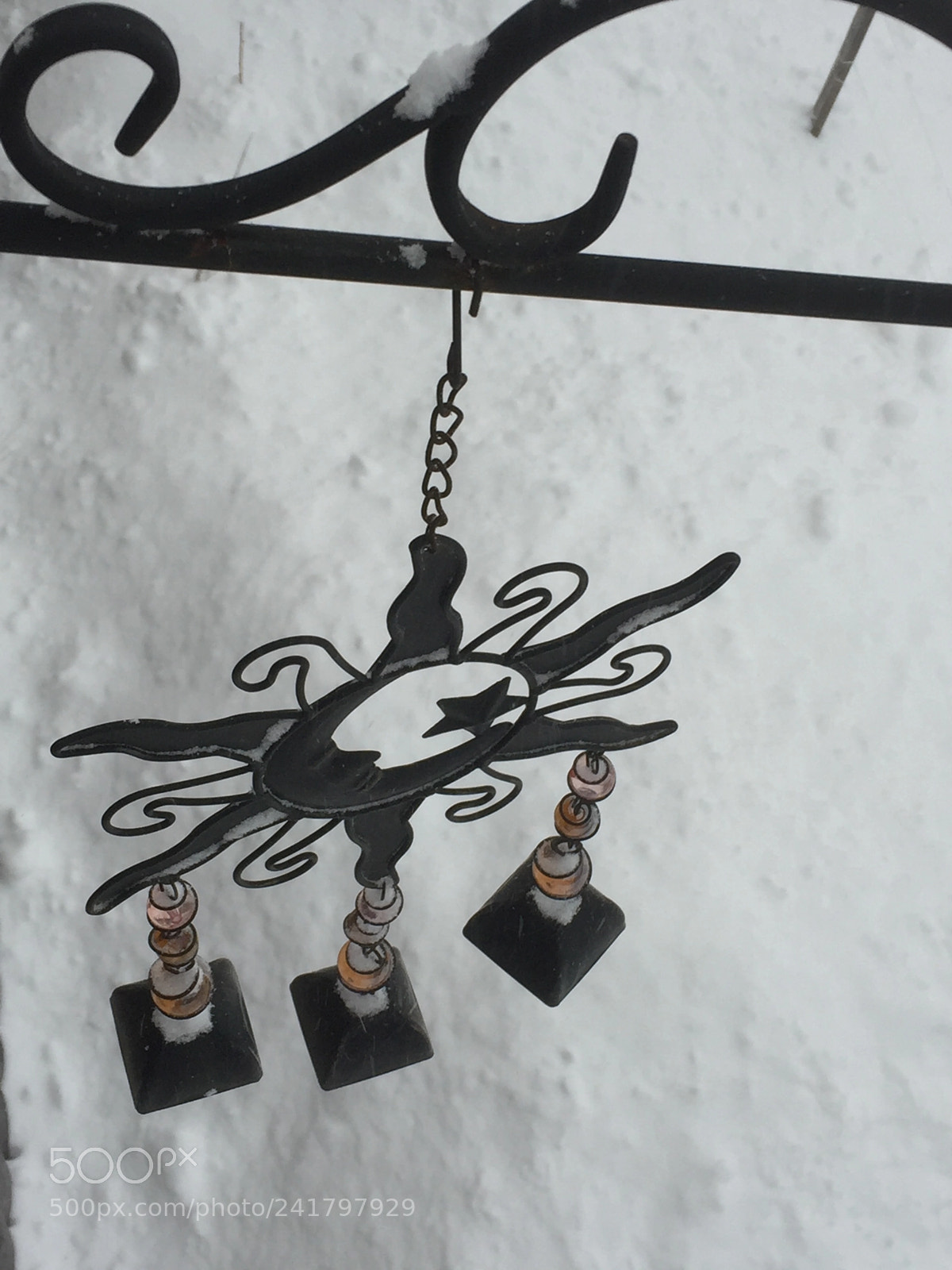 Apple iPhone 6 sample photo. Sun and moon windchime photography