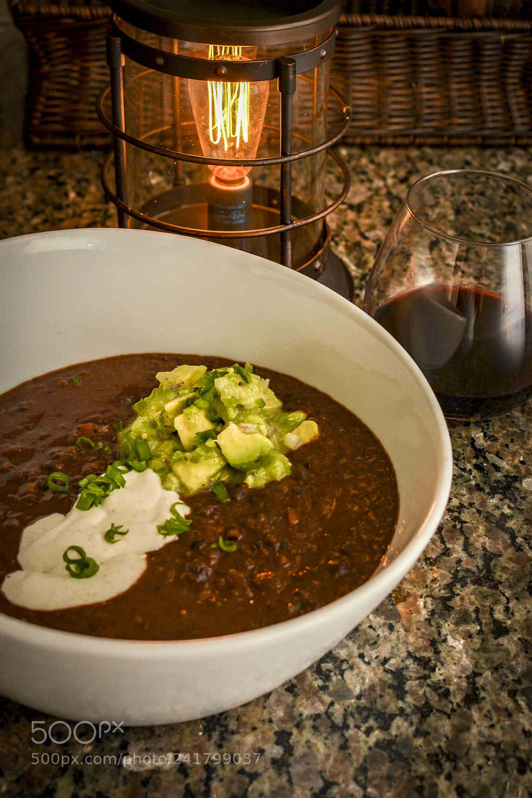 Nikon D7100 sample photo. Black bean soup photography
