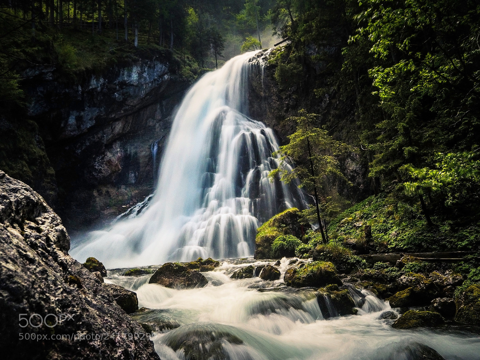 Olympus OM-D E-M1 sample photo. The large waterfall photography