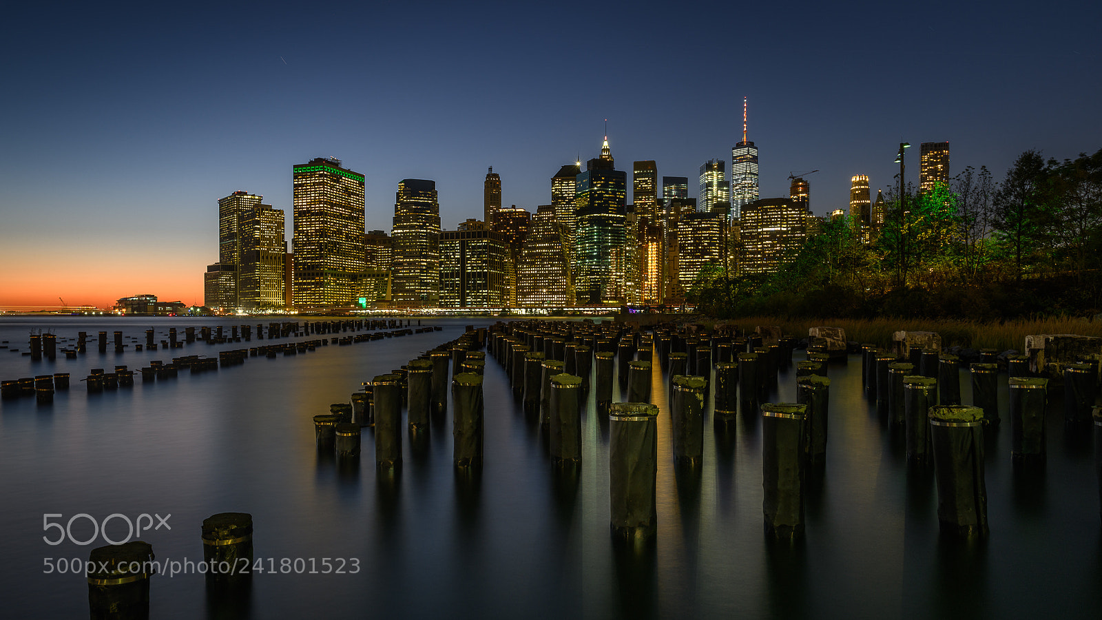 Nikon D850 sample photo. Manhattan skyline blue hour photography