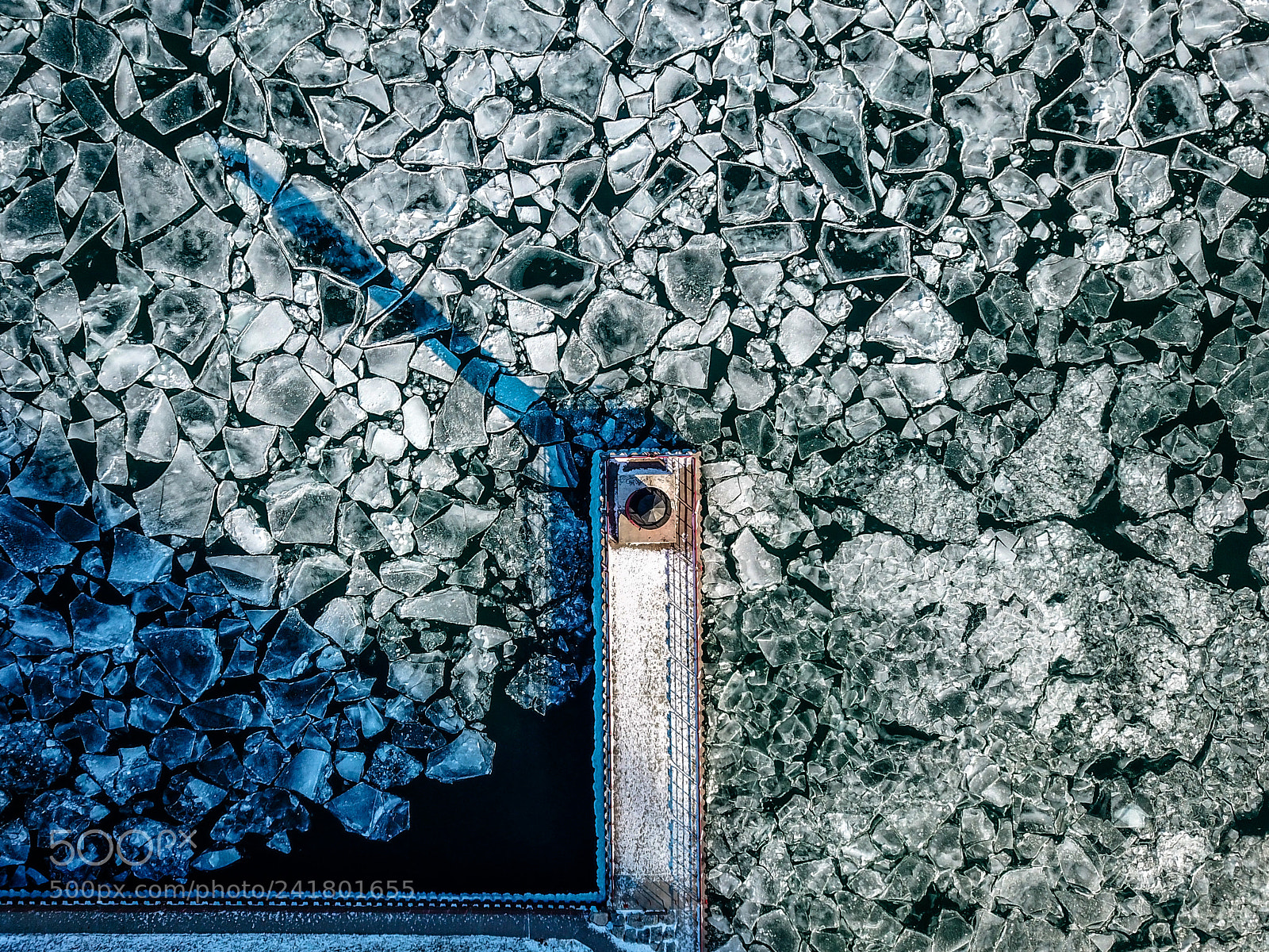 DJI FC220 sample photo. Icy beacon photography