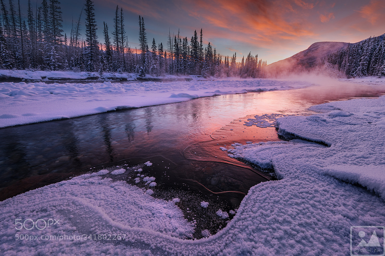 Nikon D850 sample photo. Bow river sunrise photography