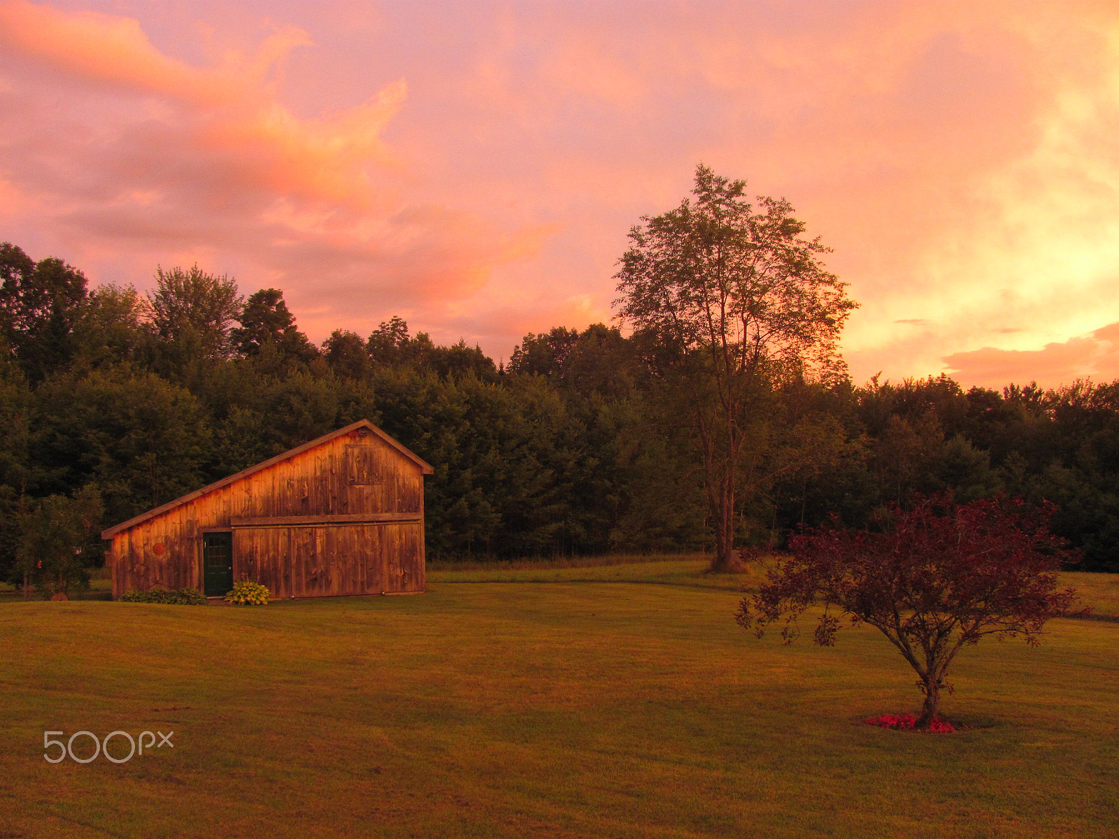 Canon PowerShot SX120 IS sample photo. Dusk on the farm photography