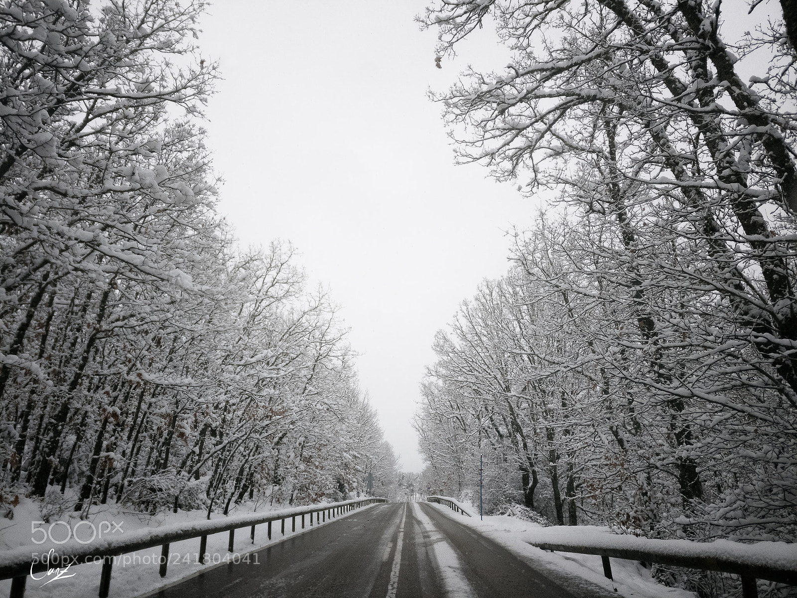 OnePlus A3003 sample photo. Camino de la nieve. photography