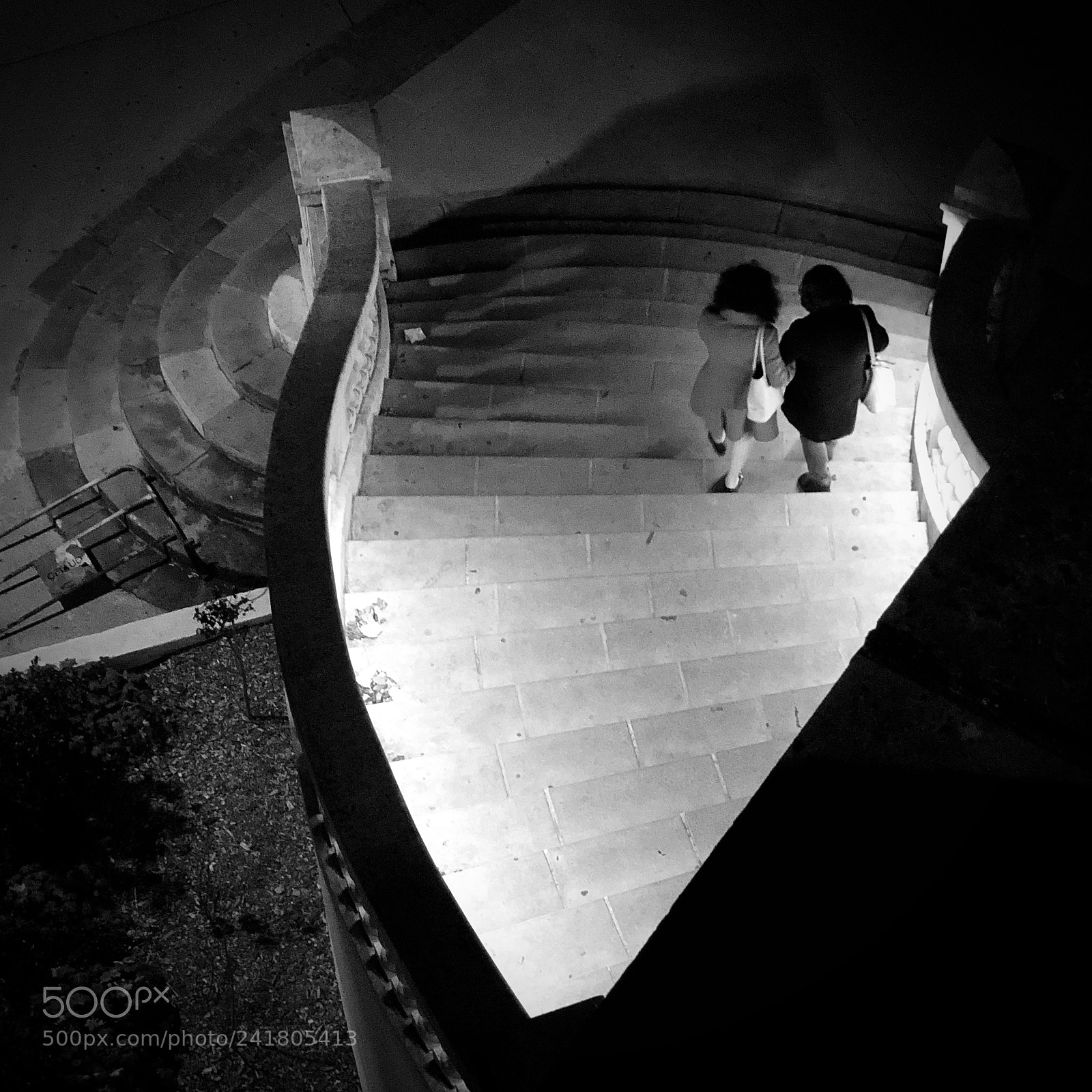 Apple iPhone X sample photo. Stair light photography