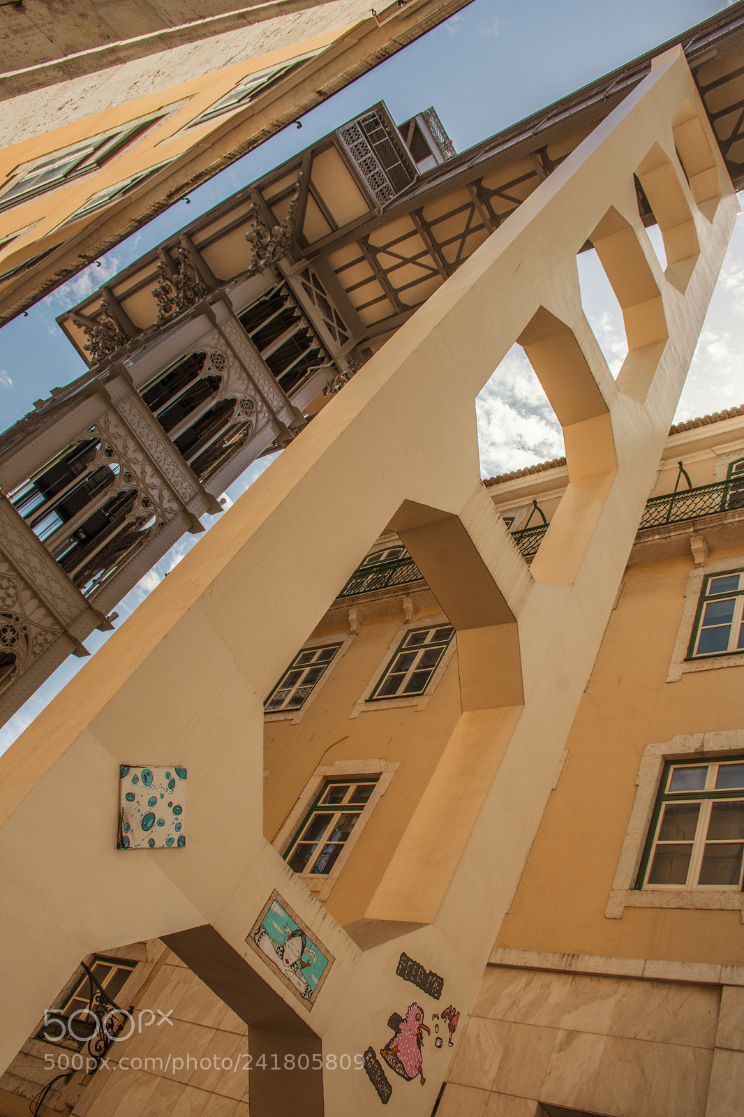 Nikon D7200 sample photo. Lisboa santa justa elevator photography