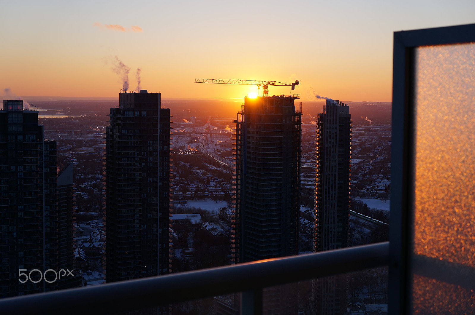 Sony Alpha NEX-5R sample photo. Dusk construction photography