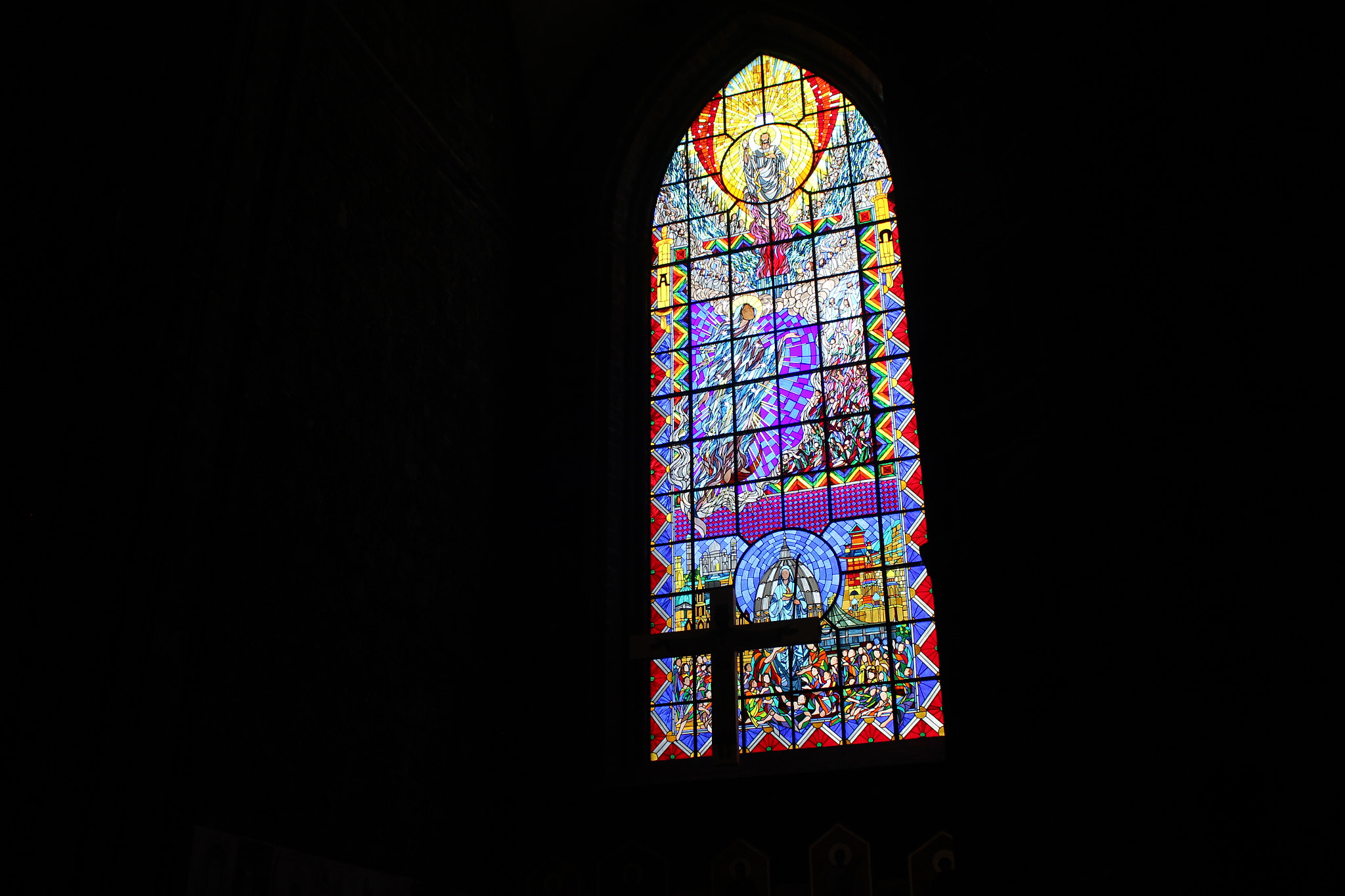 Canon EOS M sample photo. Big stained glass photography