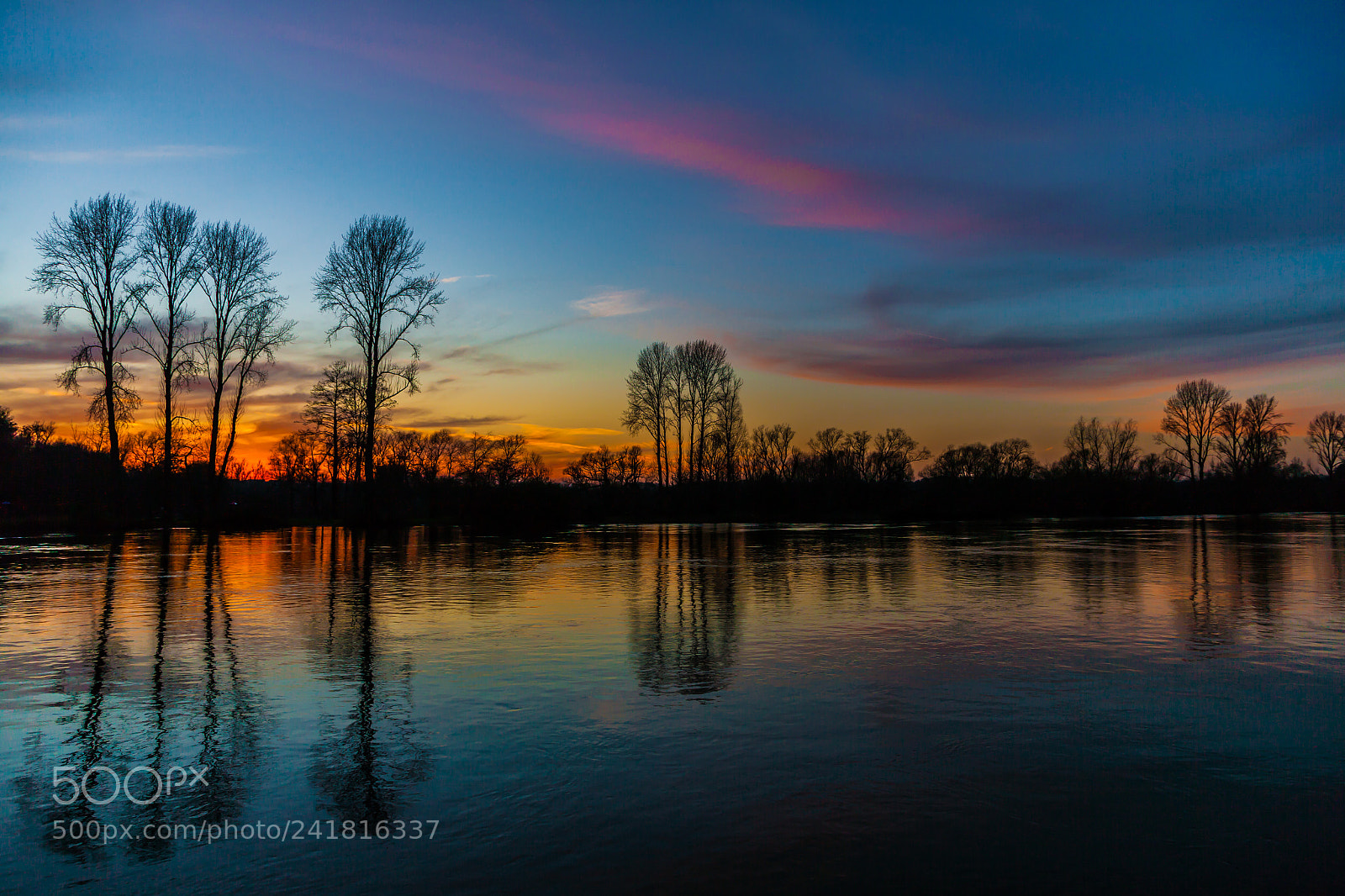 Canon EOS-1Ds Mark II sample photo. River ruhr sunset photography