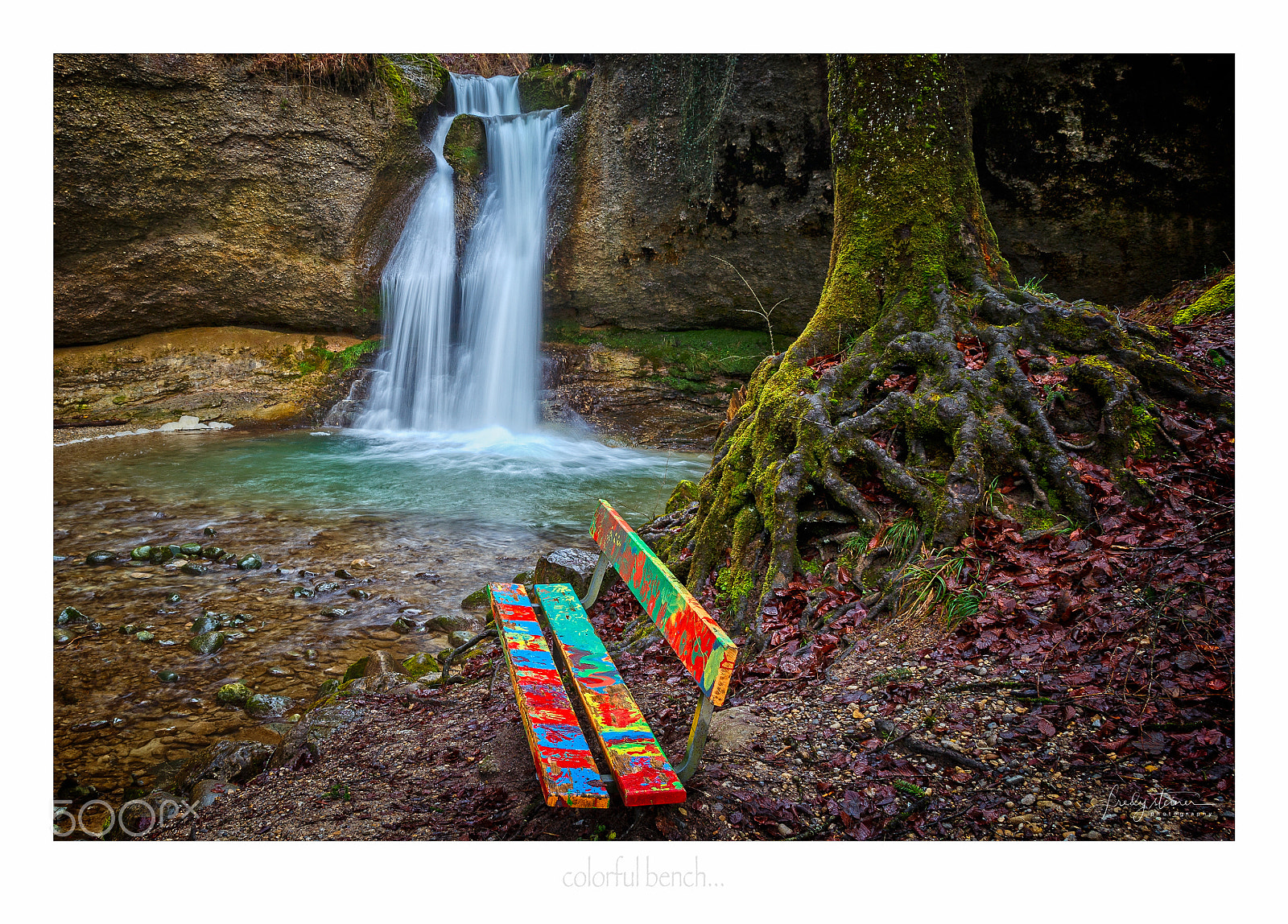 Canon EOS 6D sample photo. Colorful bench... photography