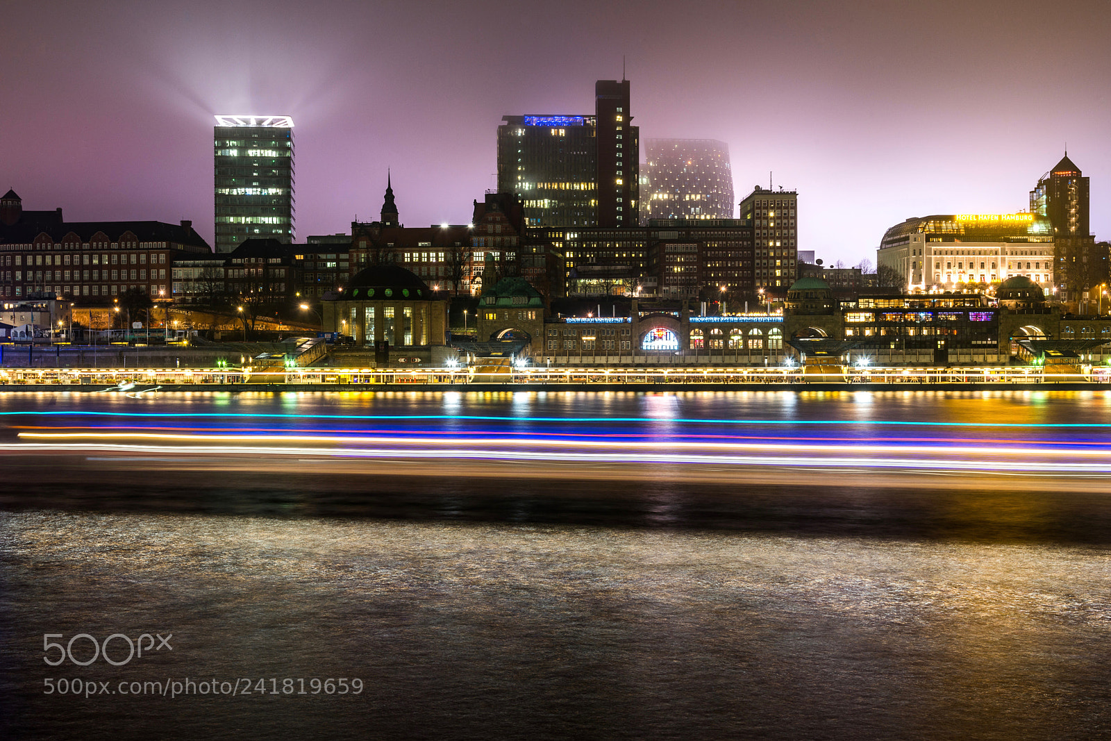 Nikon D800 sample photo. Purple sky in hamburg photography