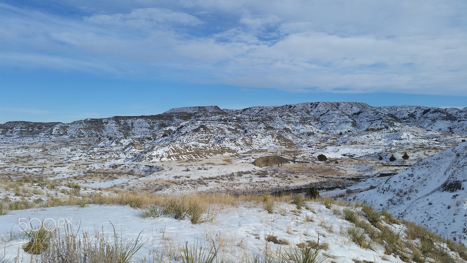Samsung Galaxy S5 sample photo. Winter in the badlands photography