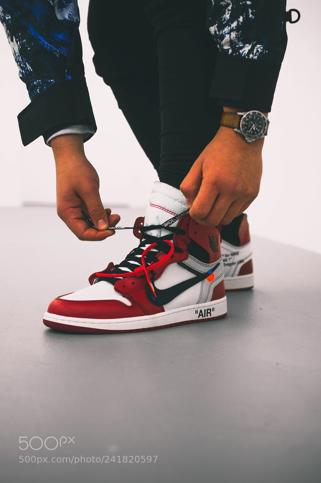 Nikon D3200 sample photo. Jordan 1 x off white photography