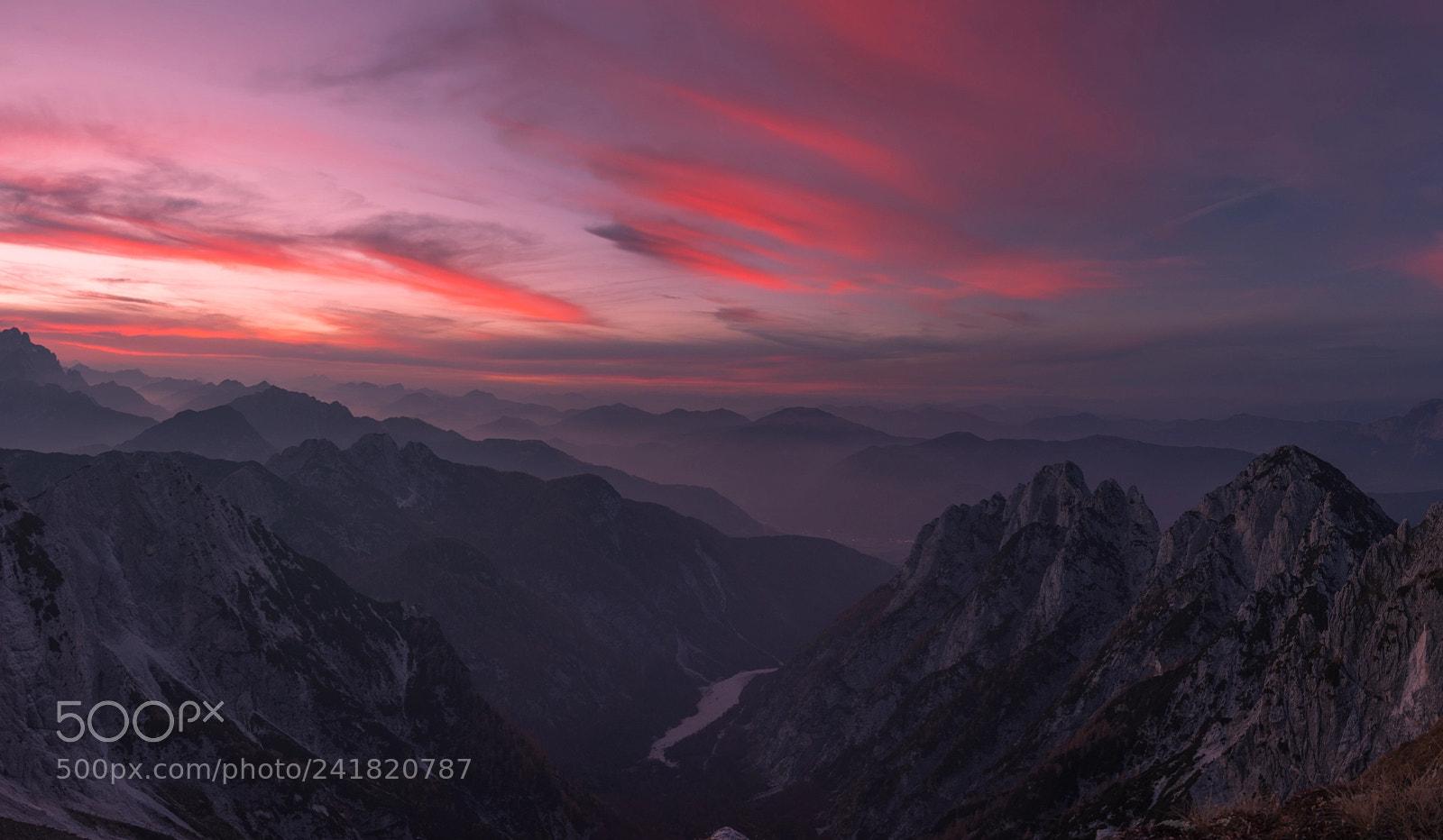 Nikon D7200 sample photo. Sunset at mangart saddle photography