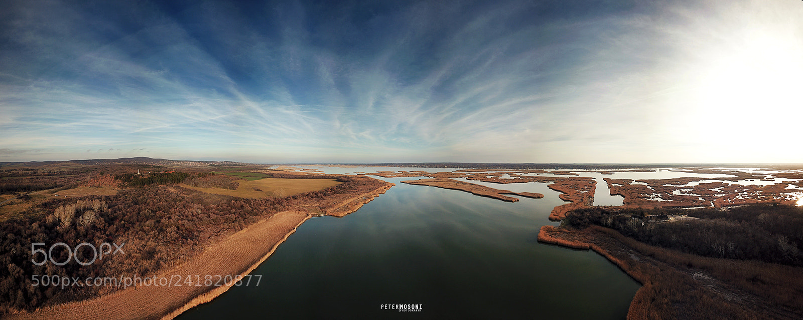 DJI FC220 sample photo. Lake velence from above photography