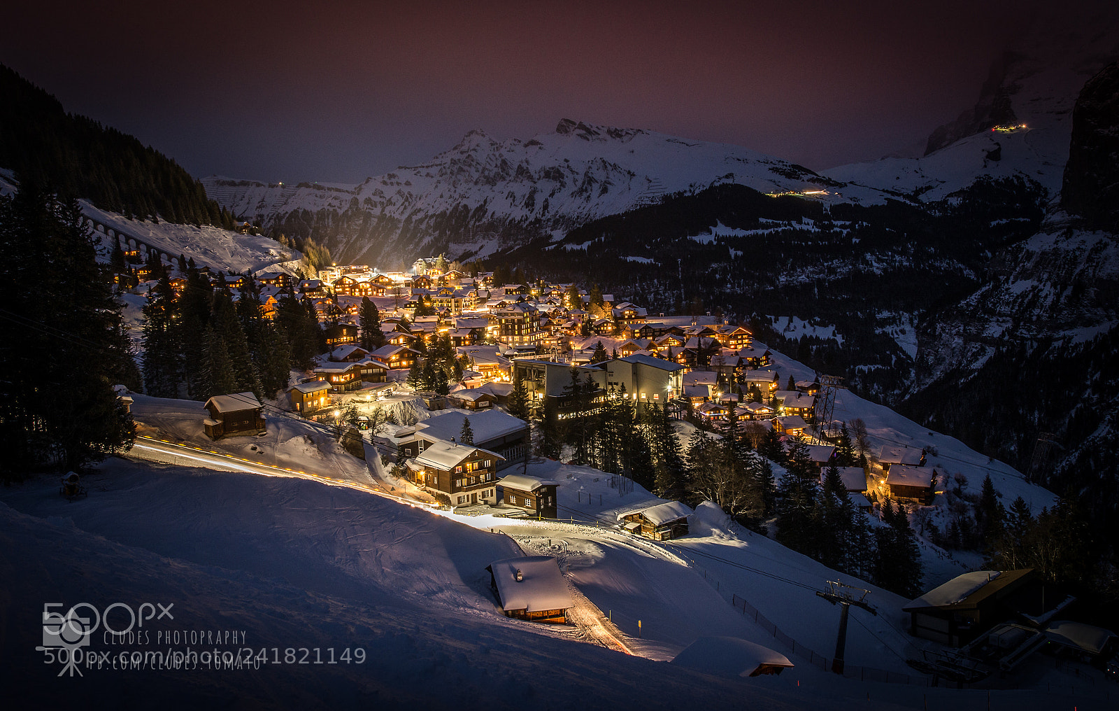 Nikon D800 sample photo. Mürren photography