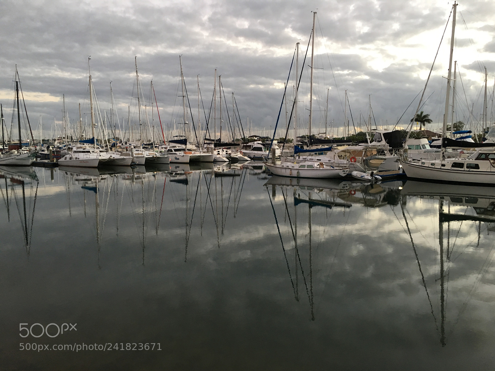Apple iPhone 6s sample photo. Clouds reflected manly marina photography
