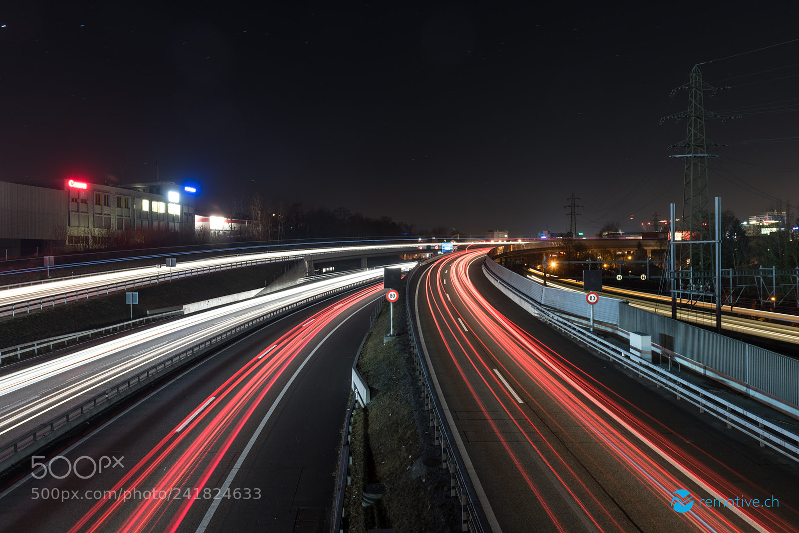 Nikon D810 sample photo. Night traffic photography