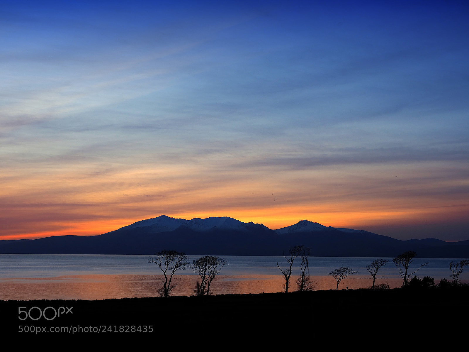 Olympus OM-D E-M1 Mark II sample photo. Sunset over arran photography