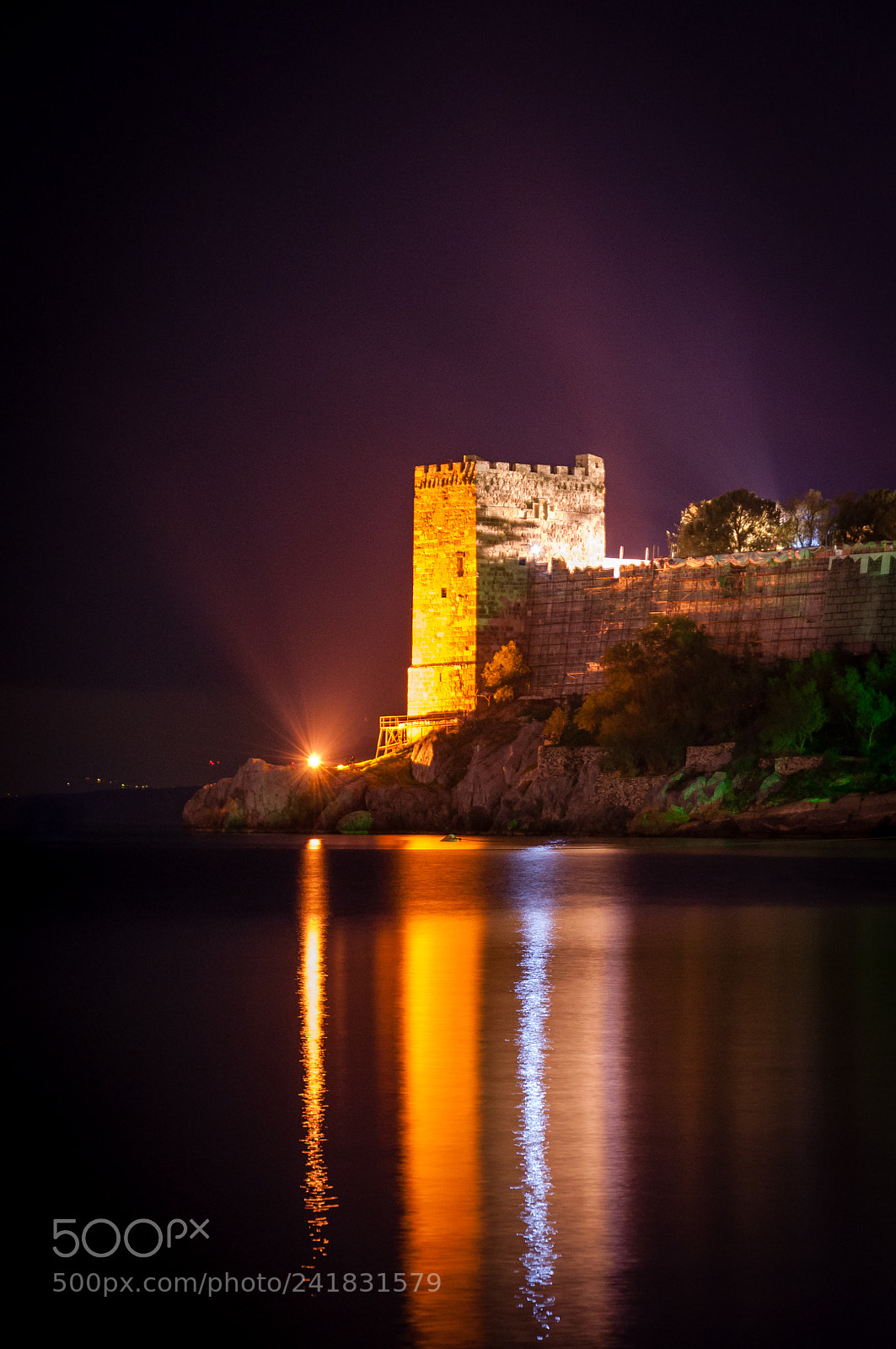 Nikon D90 sample photo. Bodrum castle long exposure photography