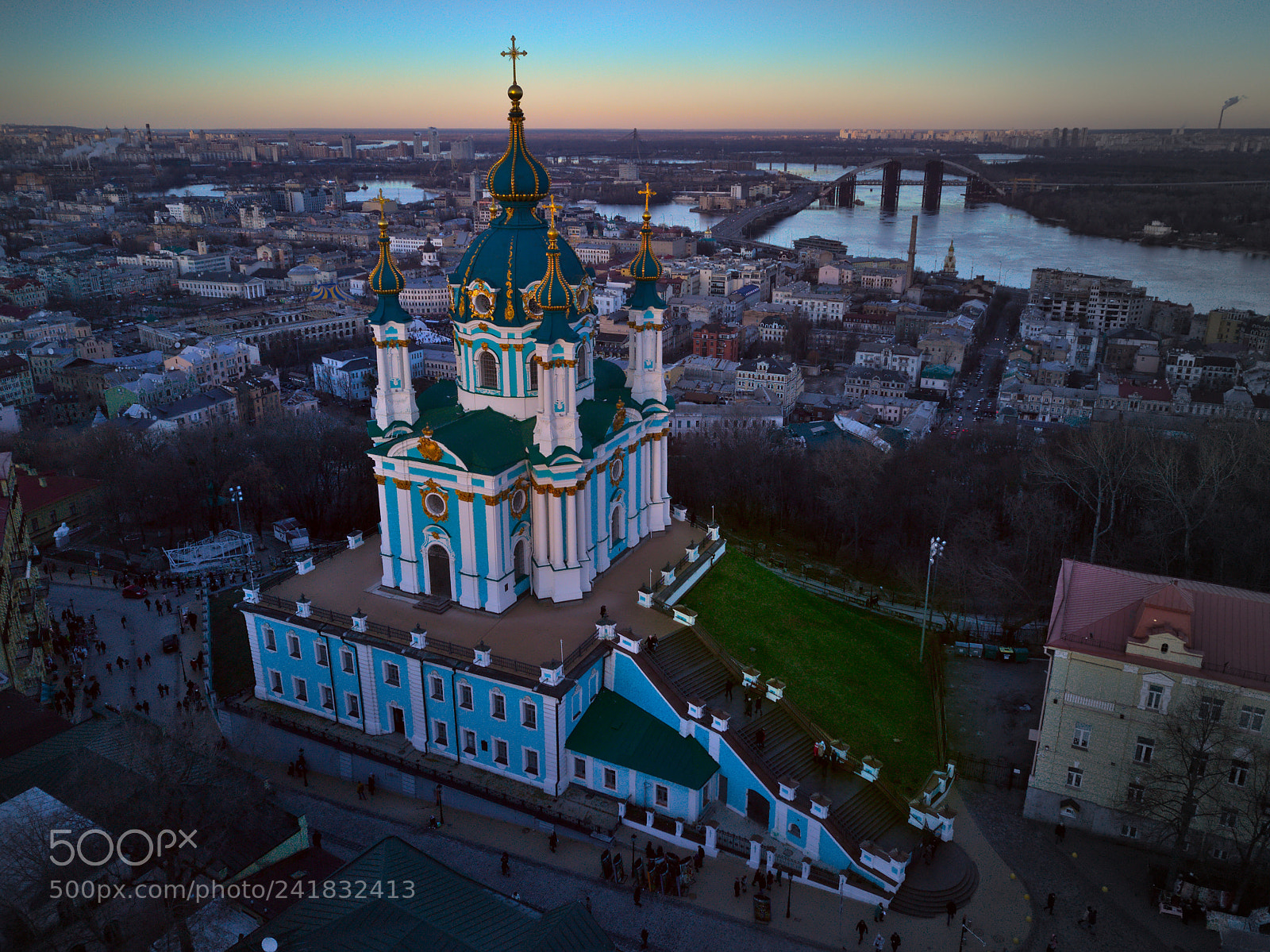 DJI FC220 sample photo. St andrew's church photography