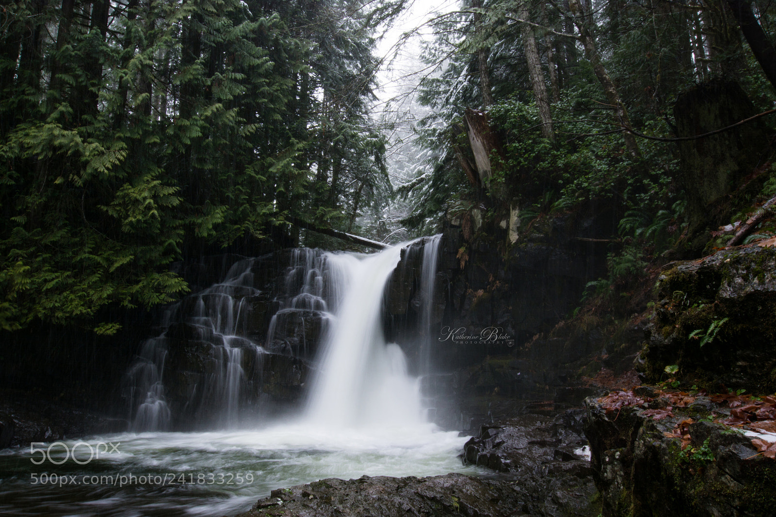 Nikon D7100 sample photo. Winter waterfall photography