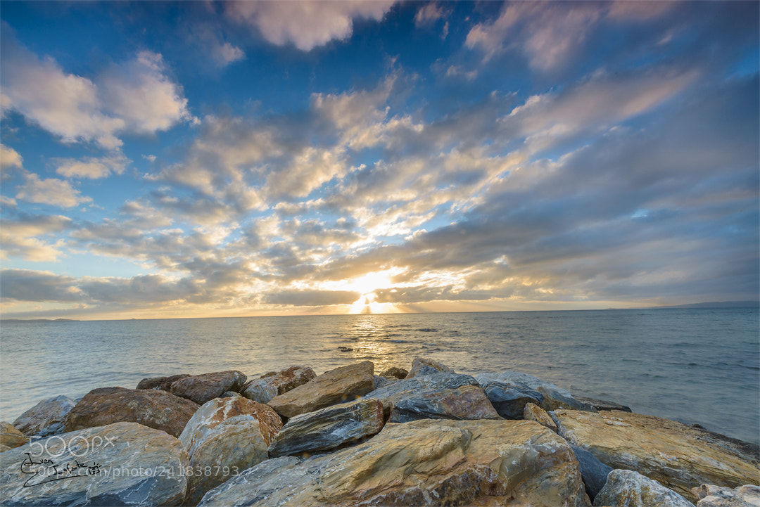 Nikon D800E sample photo. Scogli al tramonto web photography