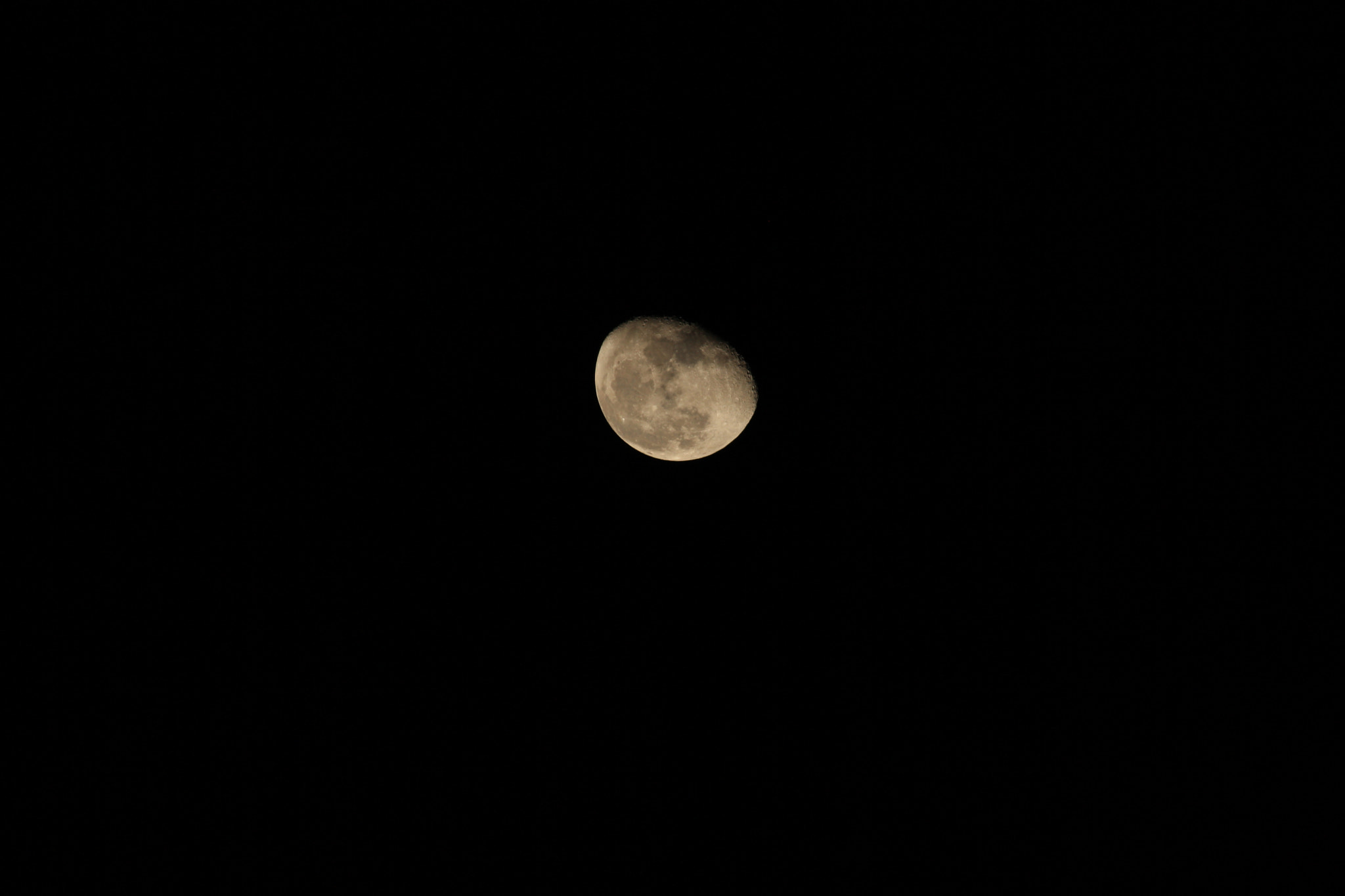 Canon EOS 1000D (EOS Digital Rebel XS / EOS Kiss F) sample photo. Half moon photography