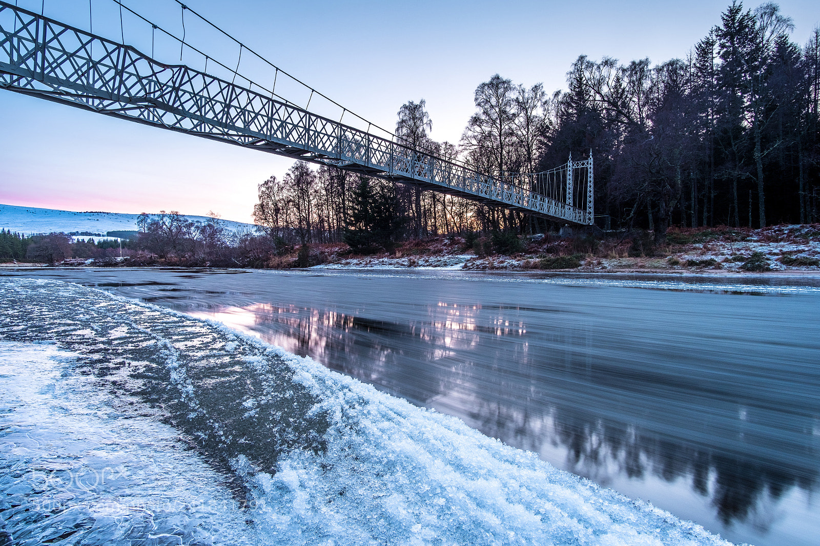 Fujifilm X-T20 sample photo. Frozen river dee at photography