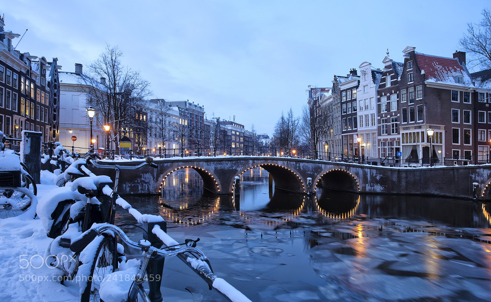 Canon EOS 5D sample photo. Winter in amsterdam. photography