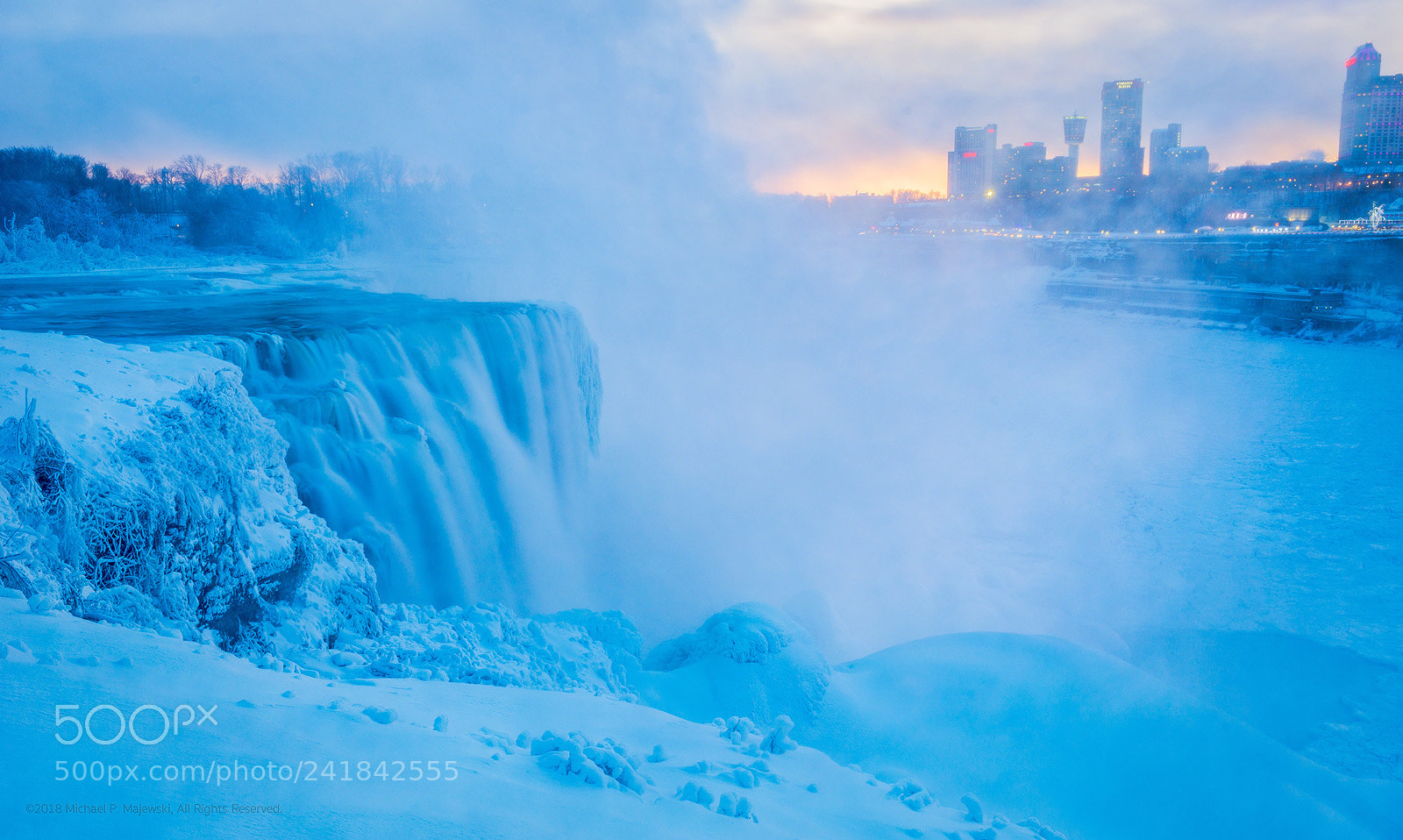 Nikon D800 sample photo. Frozen falls of niagara photography
