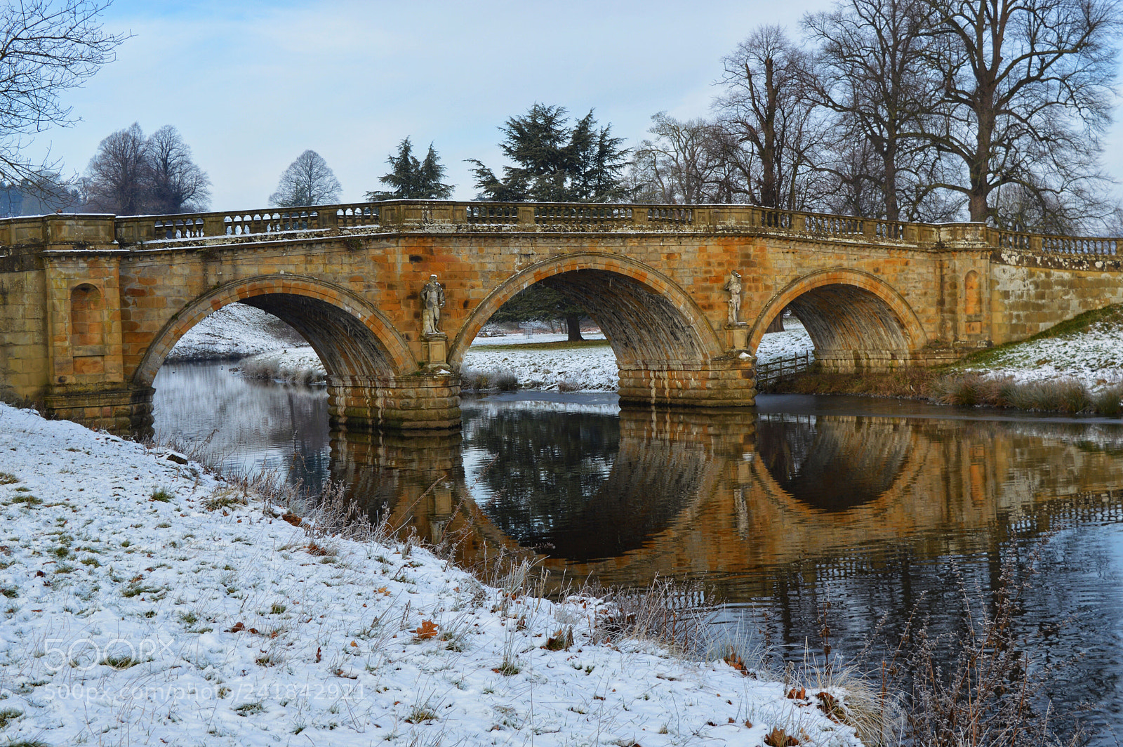Nikon D3200 sample photo. Chatsworth in snow. photography