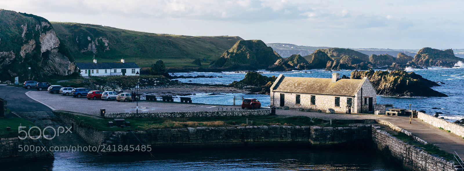 Sony a7R sample photo. Ballintoy harbour house photography