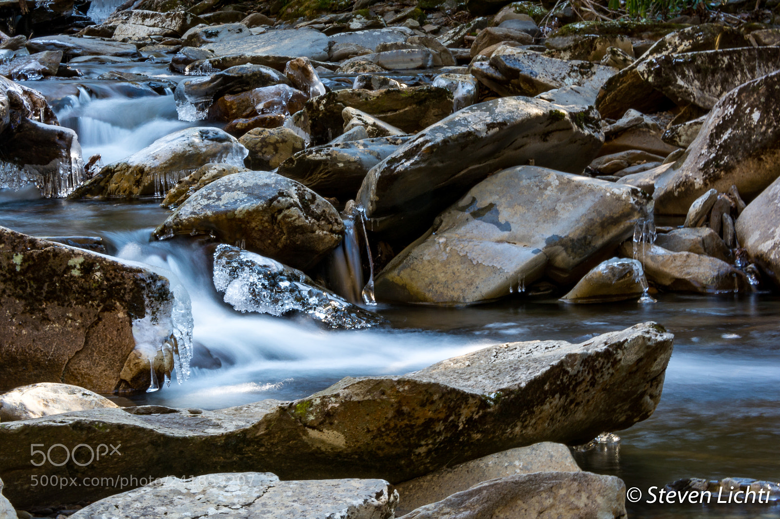 Nikon D7100 sample photo. River with ice photography