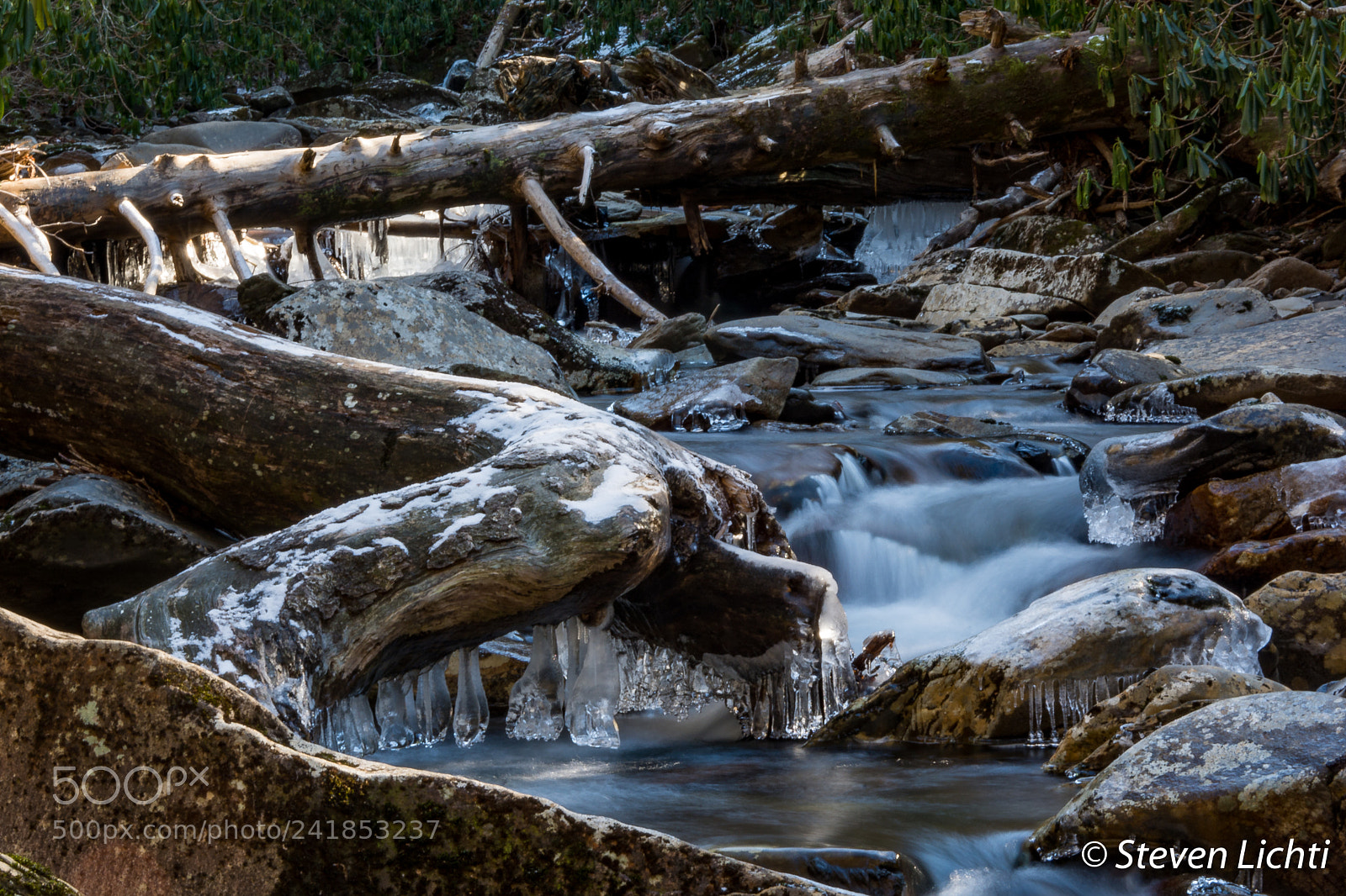 Nikon D7100 sample photo. Icicles in the river photography