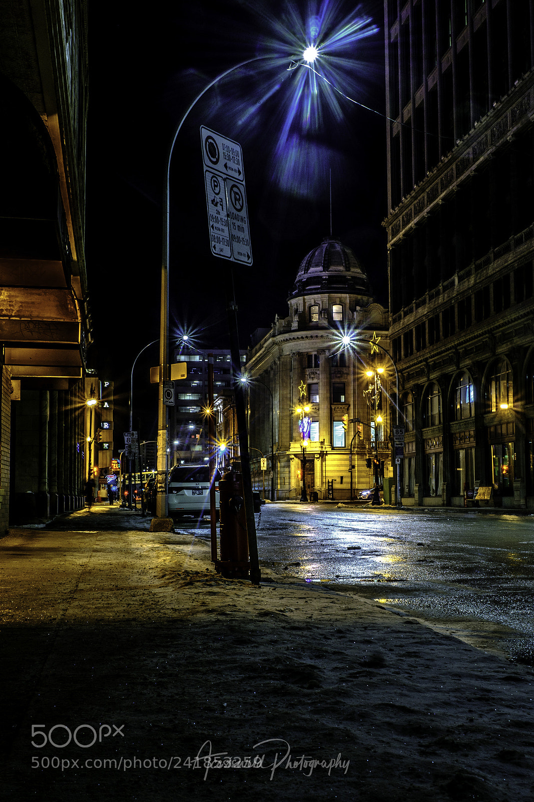 Fujifilm X-A1 sample photo. Back streets of downtown photography