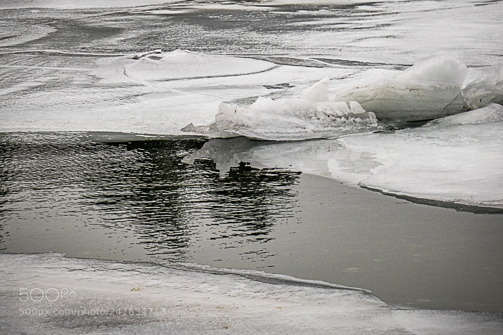 Canon PowerShot G3 X sample photo. Ice along chappaquoit road photography