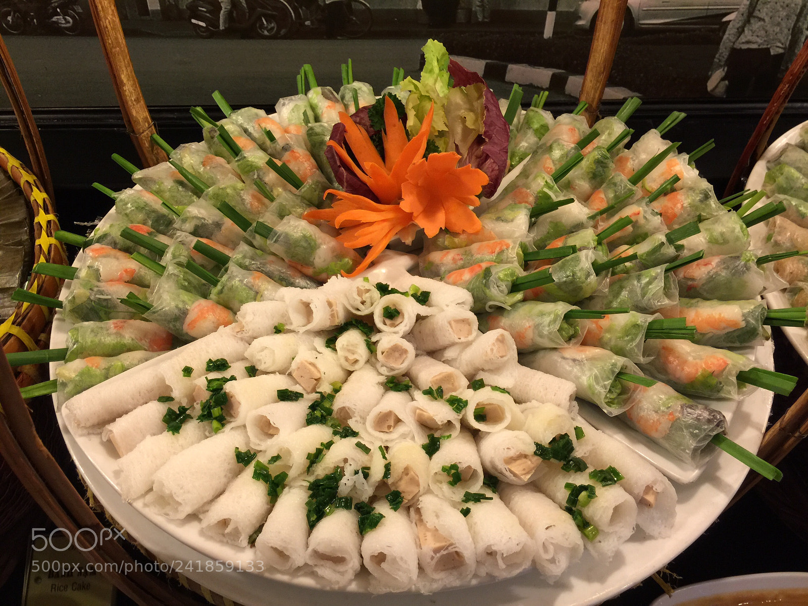 Apple iPhone 6 Plus sample photo. Tray of spring rolls photography