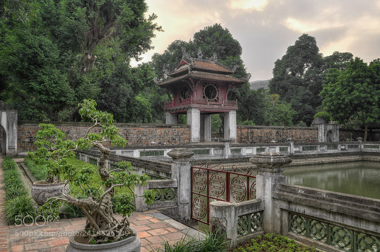 Nikon D800E sample photo. Temple of literature, hanoi photography