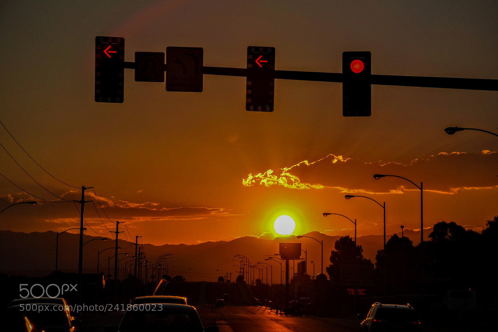Nikon D3100 sample photo. Las vegas sunset photography