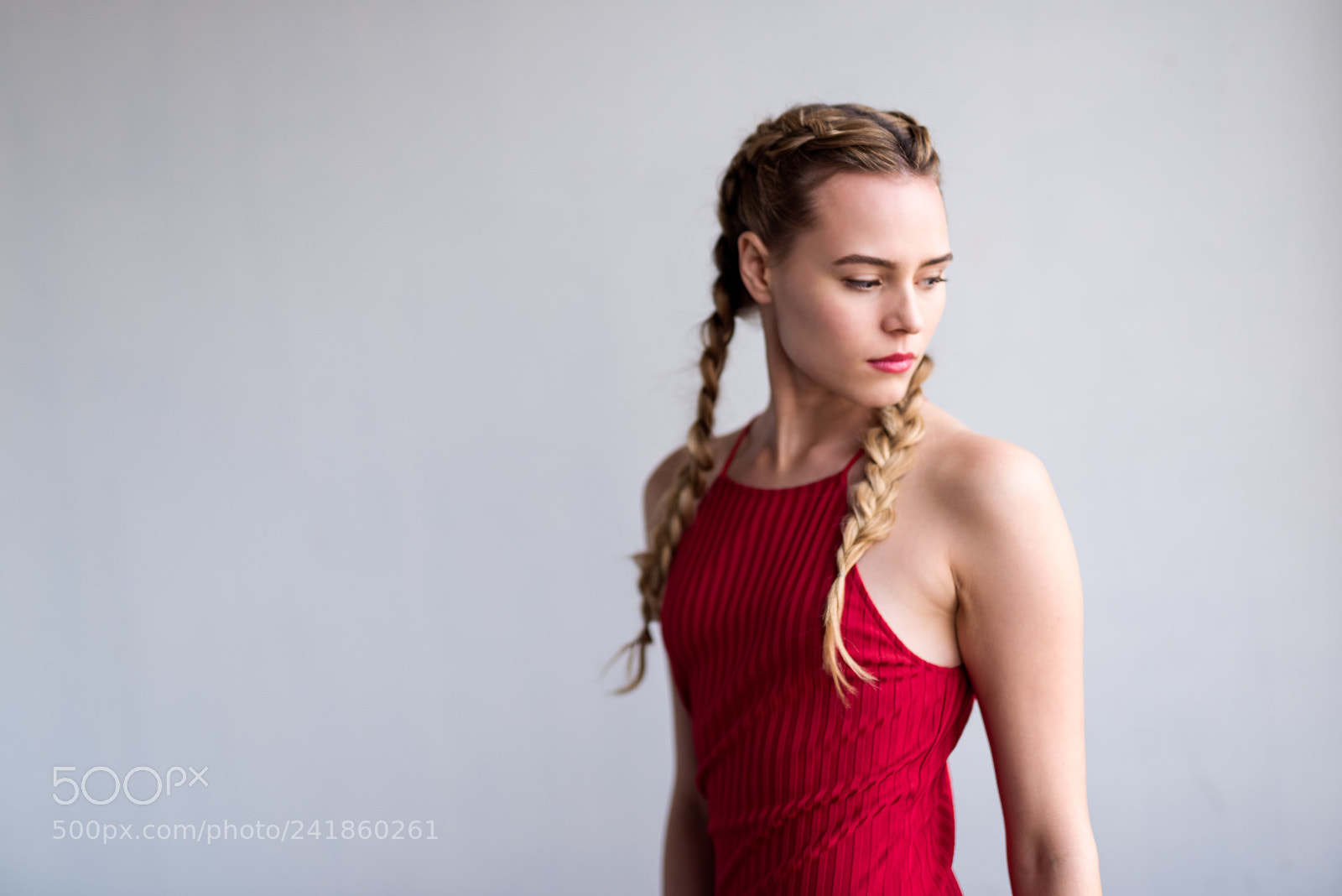 Nikon D810 sample photo. Nicole in red dress photography