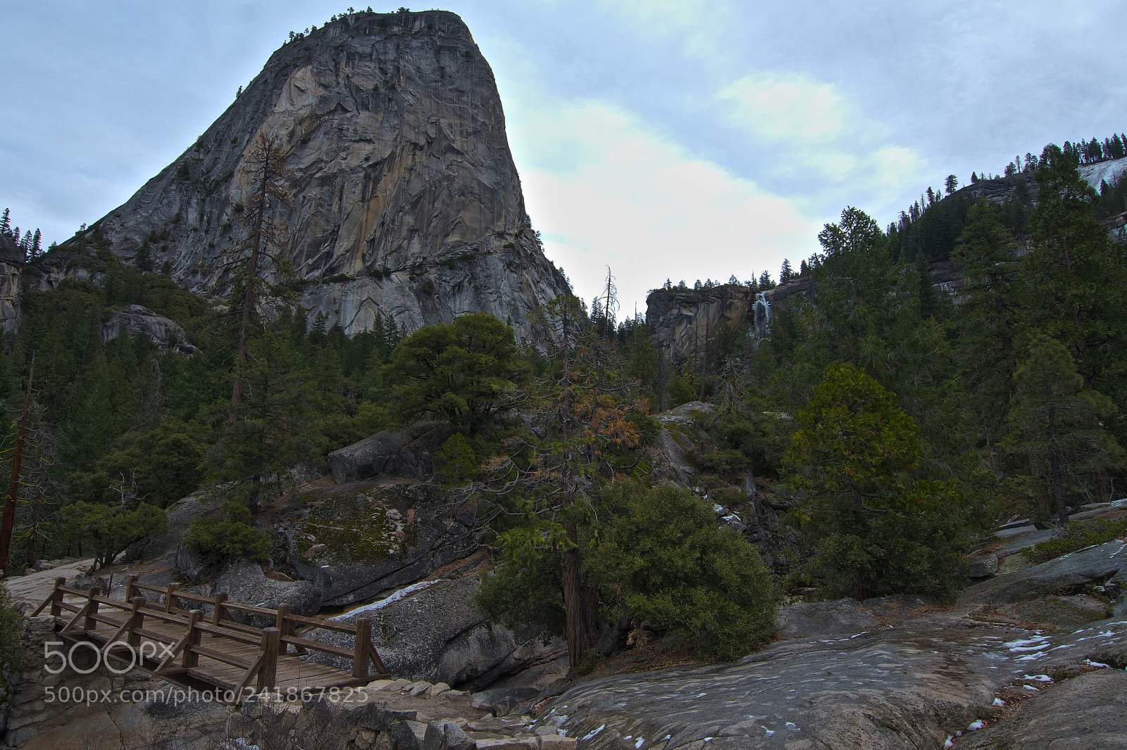 Nikon D500 sample photo. Bridge to nevada falls photography