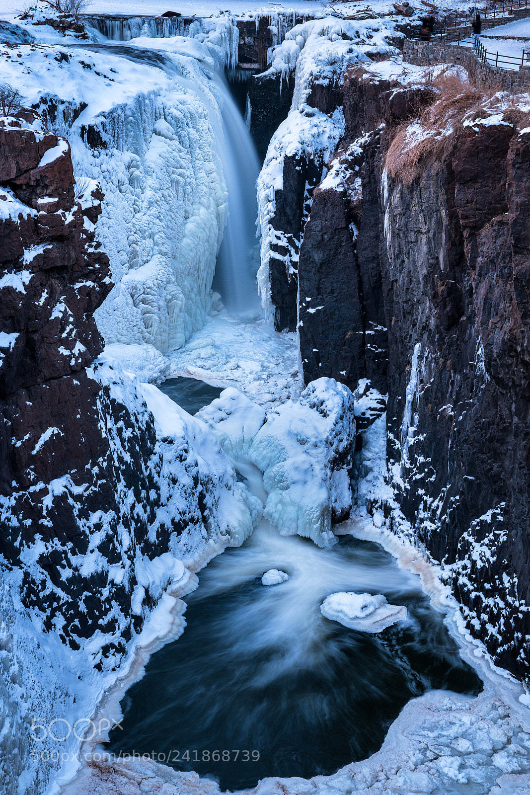 Samsung NX1 sample photo. Frozen great falls photography