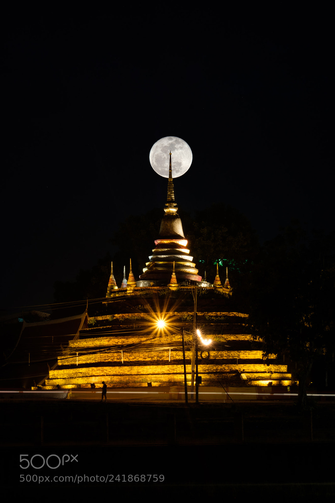 Fujifilm X-T2 sample photo. Super moon in night photography