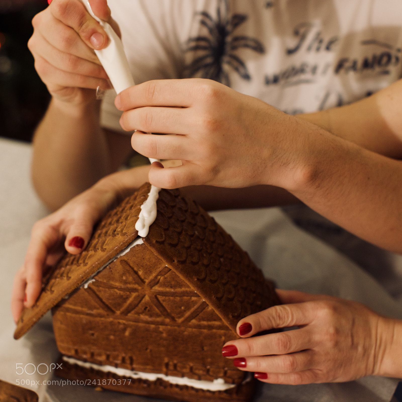 Canon EOS 5DS sample photo. Making a gingerbread house photography