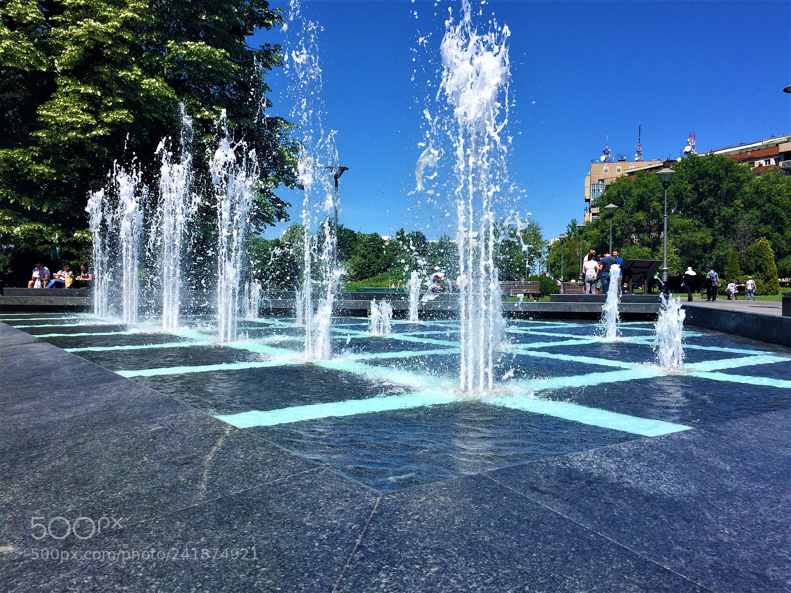 Apple iPhone 6 sample photo. Fountain photography